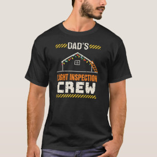 Vaters lustige Weihnachts-Licht-Inspektions-Crew T-Shirt