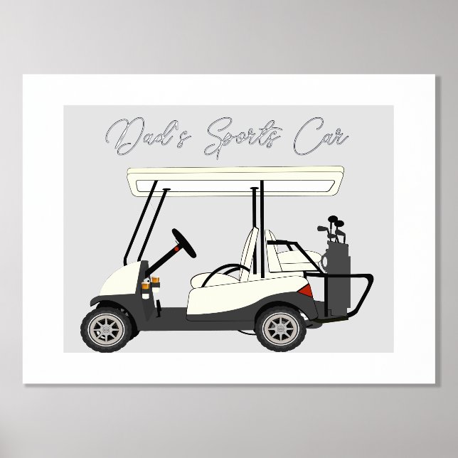 Vaters Mama Sportwagen Golf Cart Fox Plakat Foliendrucke (Vorderseite)