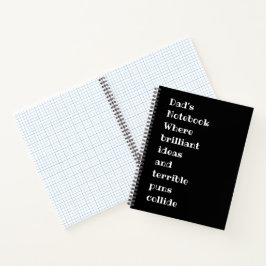Vaters Notebook: Wo brillante Ideen und furchtbar Notizbuch