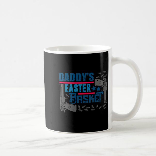 Vaters Osterkorb Waffendesign Kaffeetasse (Rechts)