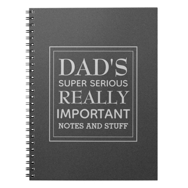 Vaters sehr ernste Sache Notizblock (Vorderseite)