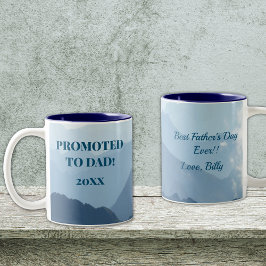 Vaters sind die besten und neuen Väter sind Extra  Zweifarbige Tasse