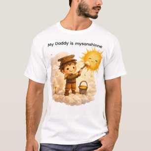 Vaters Sonnen-Workshop Süße Wasserfarbe Vatertag-T T-Shirt