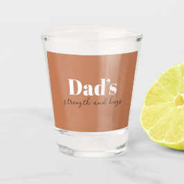 Vaters Stärke und Schläge - Vatertagsgeschenk | Schnapsglas