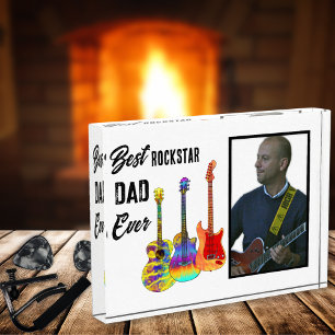 Vaters Tag Gitarre Papa Benutzerdefiniertes Foto