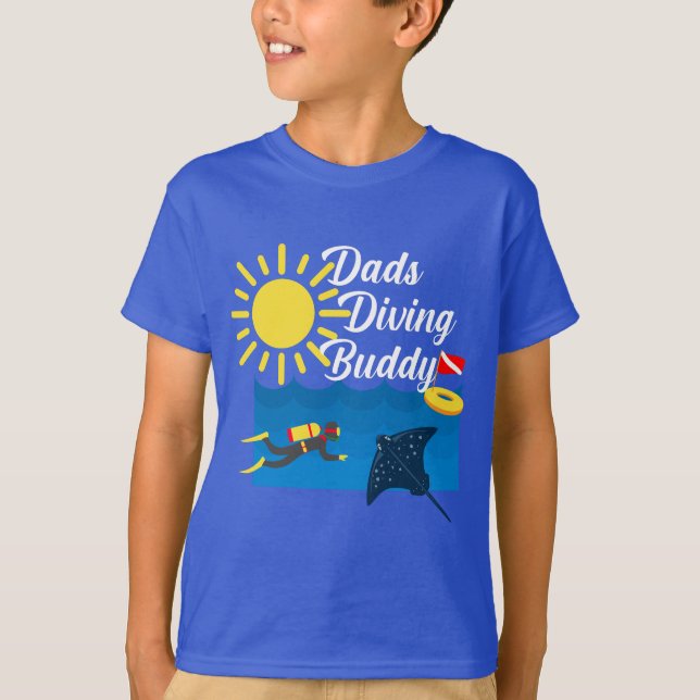 Vaters tauchen Buddy Design - Kids' Basic T - Shir T-Shirt (Vorderseite)