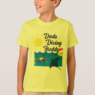 Vaters tauchen Buddy Design - Kids' Basic T - Shir T-Shirt