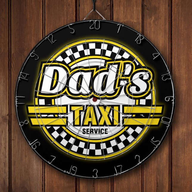 Vaters Taxi-Service-Logo Dartscheibe (Von Creator hochgeladen)