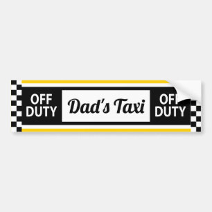 Vaters Taxifahrer New York Yellow Cab Autoaufkleber