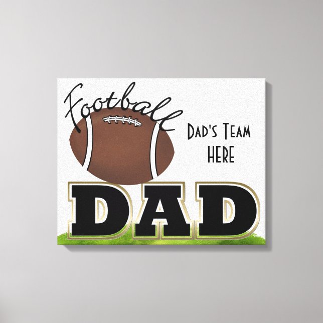 Vaters Team gepackte Canvas Leinwanddruck (Vorderseite)