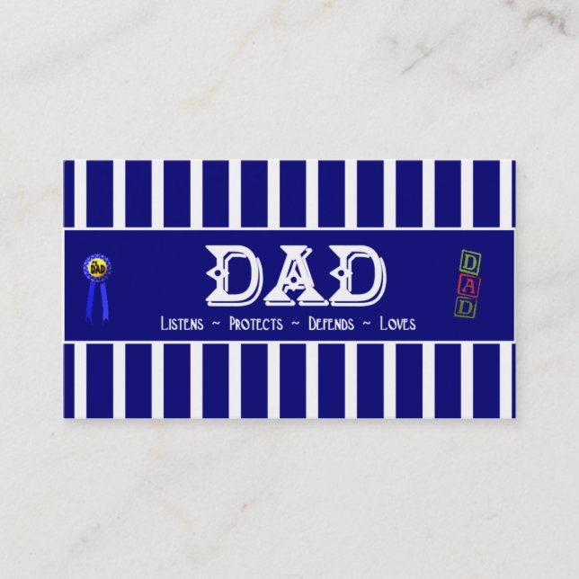 Vaters Visitenkarte Telefonnummerkarte (Vorderseite)