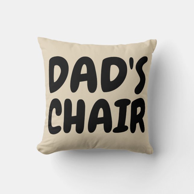 VATERS VORSITZENDER Funny Vater Kissen Kissen (Vorderseite)