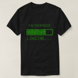 Vaterschaft Loading New Dad Glitzer T - Shirt