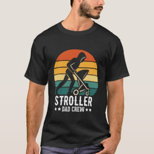 Vaterschaft STROLLER DAD CREW Lustiger Bald-Daddy T-Shirt