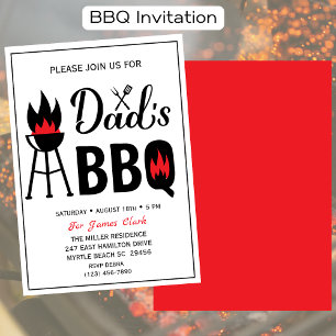 Vaterschaftstags-Grillparty Einladung