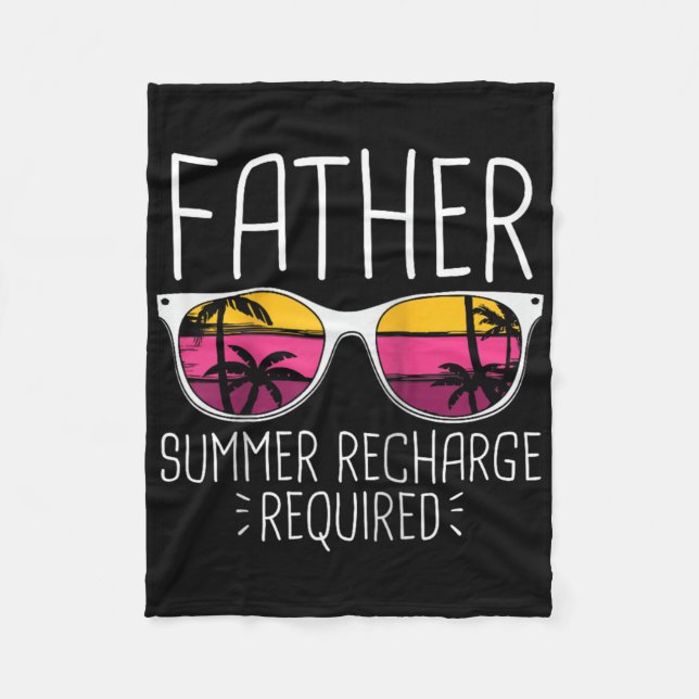 Vatersommerumladung erforderlich Funny Vintag Sung Fleecedecke (Vorderseite)