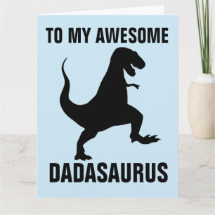 VATERSTAG WITZIGE DINOSAURIER GROSSE KARTE