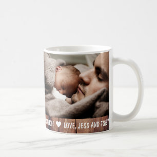 Vatertag 2 Foto Personalisierter Kaffeebecher Kaffeetasse