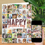 Vatertag 40 FotoCollage Große Personalisierte Karte<br><div class="desc">Big Vatertag Karte mit personalisierter Nachricht und Foto Collage. Das Design wird in überdimensionaler Typografie und Pinselskripte geschrieben. Sie können die Nachricht auch im Inneren personalisieren. Laden Sie Ihre Bilder hoch (die in Zeilen von verlassen nach rechts, von oben nach unten arbeiten) und diese werden in quadratischem / instagram Format...</div>