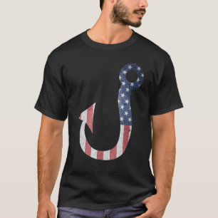 Vatertag Angelfahne Fisch Hook T-Shirt