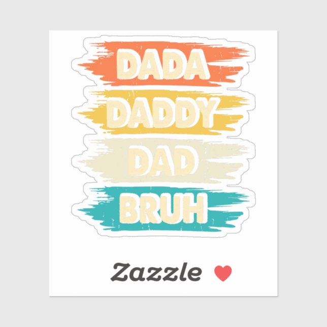 Vatertag Aufkleber (Blatt)