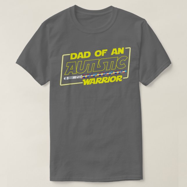 Vatertag Autismus Krieger Sensibilisierungskampagn T-Shirt (Design vorne)
