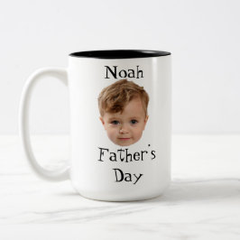 Vatertag, Baby-Gesicht Daddy-Geschenk, Benutzerdef Zweifarbige Tasse