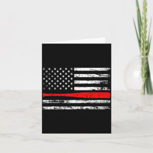 Vatertag Baseball abgenutzte amerikanische Flagge Karte