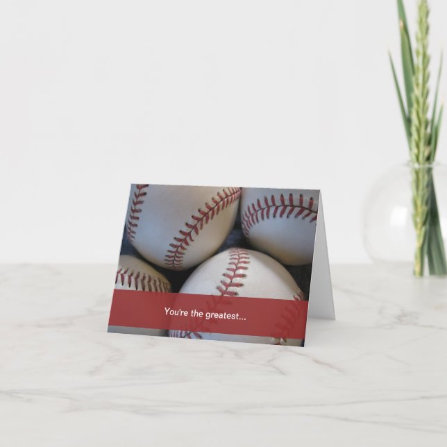 Vatertag, Baseball Karte (Vorderseite)