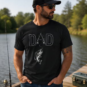 Vatertag Bass-Angeln Papa T-Shirt
