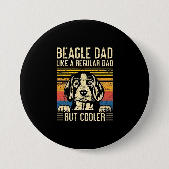 Vatertag | Beagle Dog Vater Button (Vorderseite)