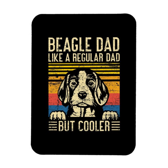 Vatertag | Beagle Dog Vater Magnet (Vertikal)