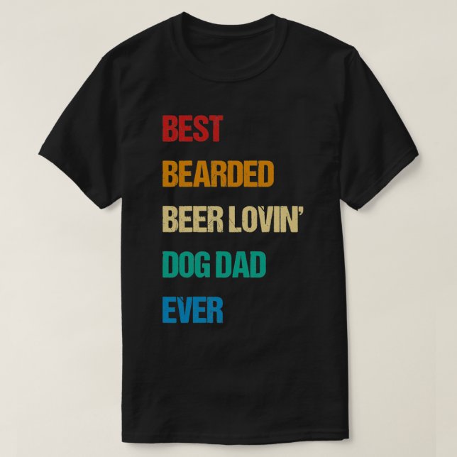 Vatertag Bearded Beer Lovin 1 T-Shirt (Design vorne)