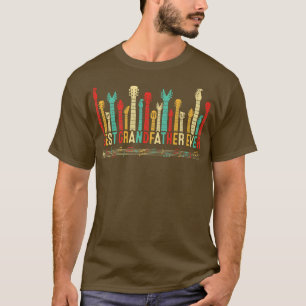 Vatertag Bester Großvater je Gitarre Lover Gui T-Shirt
