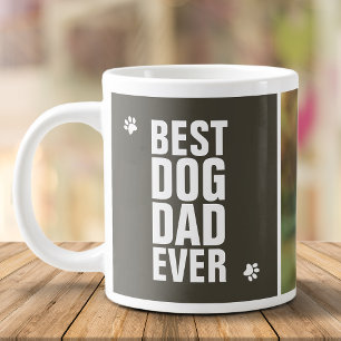 Vatertag Bester Hund Vater je Foto Jumbo-Tasse