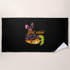 Vatertag Bester Kaninchen-Vater je Strandtuch