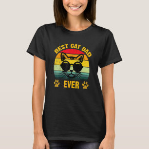 Vatertag Bester Katzenvater Aller Zeiten Vintage P T-Shirt