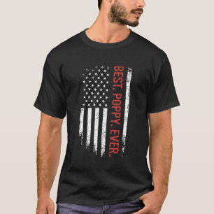 Vatertag Bester Mohn je mit amerikanischer Flagge T-Shirt