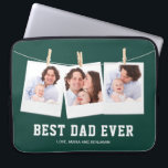 Vatertag | Bester Vater je 3 FotoCollage Laptopschutzhülle<br><div class="desc">Laden Sie Ihre Lieblings-Fotos hoch und fügen Sie Ihre Namen hinzu,  um Ihr eigenes personalisiertes Vatertagsgeschenk zu machen.</div>