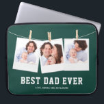 Vatertag | Bester Vater je 3 FotoCollage Laptopschutzhülle<br><div class="desc">Laden Sie Ihre Lieblings-Fotos hoch und fügen Sie Ihre Namen hinzu,  um Ihr eigenes personalisiertes Vatertagsgeschenk zu machen.</div>