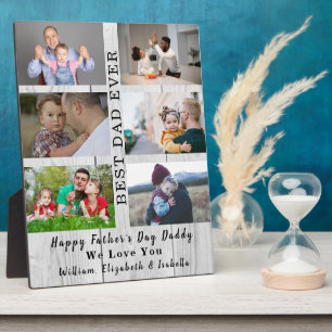Vatertag Bester Vater je 6 Foto Collage Holz Fotoplatte