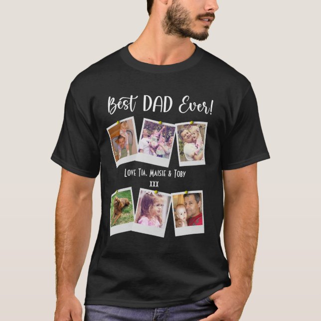 Vatertag Bester Vater je Foto T - Shirt (Vorderseite)