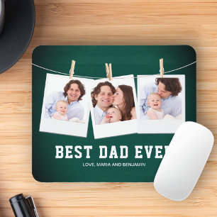 Vatertag Bester Vater überhaupt 3 Foto-Collage Mousepad