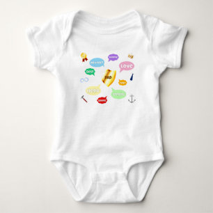 Vatertag Bester Vater Word Wolken King Crown Liebe Baby Strampler