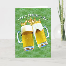 Vatertag-Bier über Fischdesign Karte