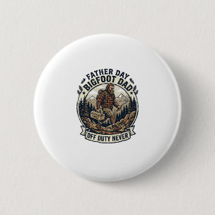 Vatertag Bigfoot Dad Shirt Dad-Modus in the Wild Button