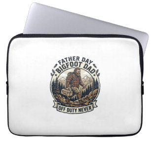 Vatertag Bigfoot Dad Shirt Dad-Modus in the Wild Laptopschutzhülle