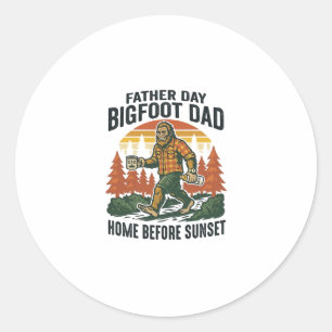 Vatertag Bigfoot Dad Shirt Der Mann Der Mythos Der Runder Aufkleber