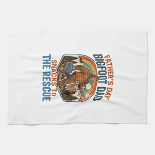 Vatertag Bigfoot Dad Shirt Kinder großziehen wie e Geschirrtuch
