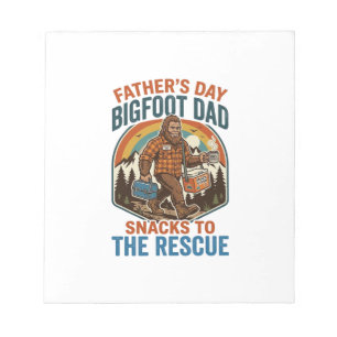 Vatertag Bigfoot Dad Shirt Kinder großziehen wie e Notizblock
